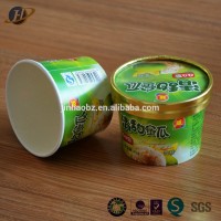 double sides pe coated paper ice cream paper cup with lid